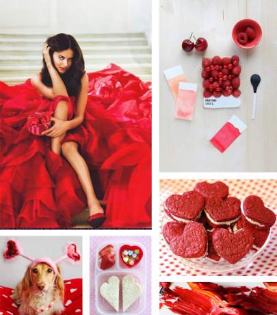 Valentine's day - red color