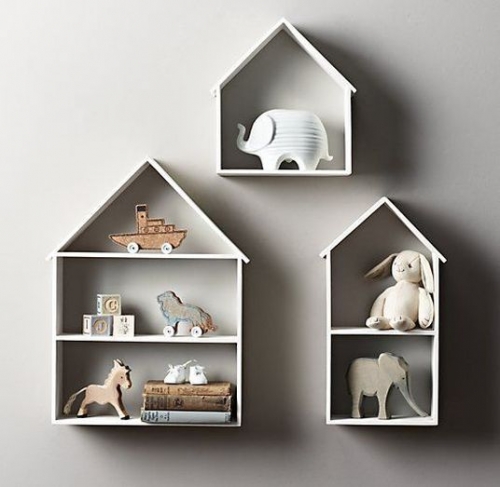 house-shaped shelf