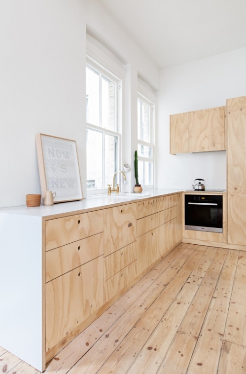 kitchen furniture from plywood