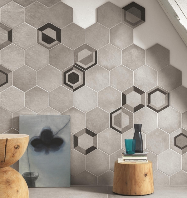 hexagon tiles design
