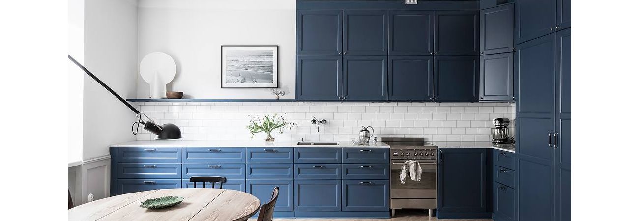 Blue kitchen furniture