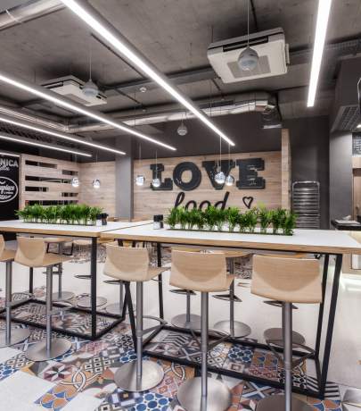 LIDL restorano interjeras