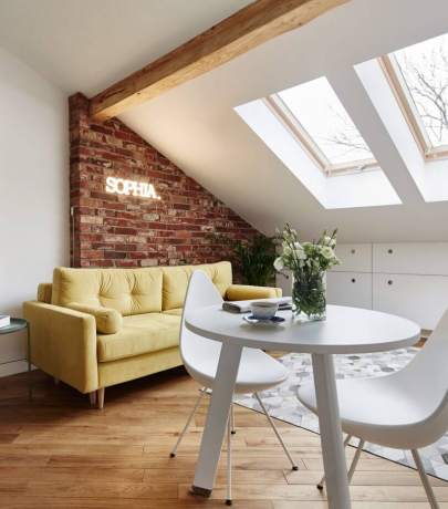19 sq.m attic in Poland