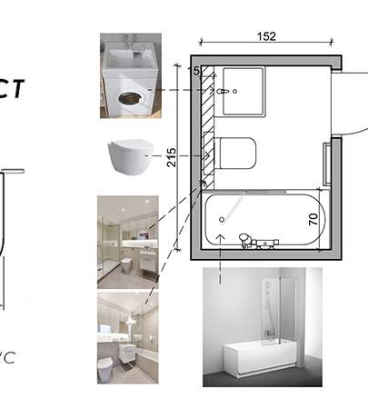 Ką žinoti projektuojant mažą vonios kambarį?