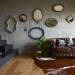 Lots of mirrors on the wall