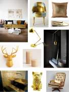 Mood board - gold, silver, metal
