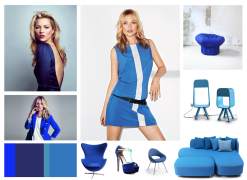 Mood board - Kate Moss and colors