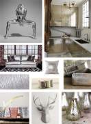 Mood board - gold, silver, metal