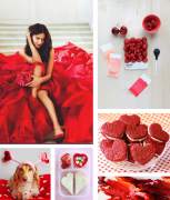 Valentine's day - red color