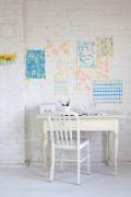 White bricks and tiles