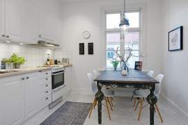 Kitchen table at the window