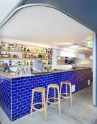 Bar design in a public interior