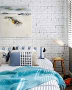 White bricks and tiles