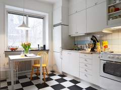 Kitchen table at the window