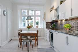 Kitchen table at the window