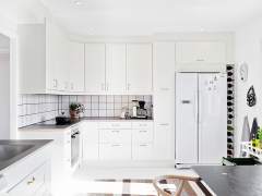 Virtuvės dizainas juoda - balta