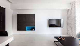 Extremely modern and minimalistic flat