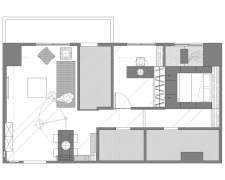 Extremely modern and minimalistic flat