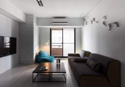 Extremely modern and minimalistic flat