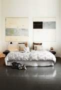 Paintings in bedroom