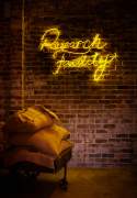 Indoor neon letters