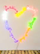 Indoor neon letters