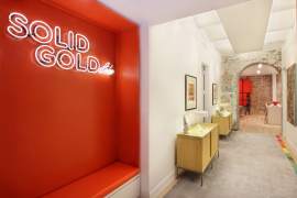 Indoor neon letters