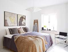 Paintings in bedroom