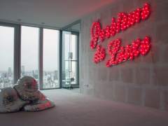 Indoor neon letters