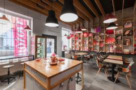Pink cafe (toys shop inside)