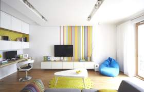 Many colors in one interior