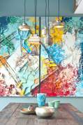 Many colors in one interior