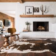 Cowhide carpet interior ideas
