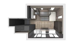 28 sq.m space-saving apartment interior