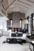 Cowhide carpet interior ideas