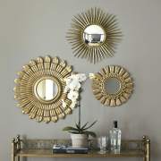 Lots of mirrors on the wall