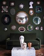 Lots of mirrors on the wall