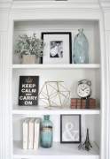 Shelf styling tips - 5 easy steps