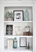 Shelf styling tips - 5 easy steps