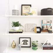 Shelf styling tips - 5 easy steps