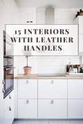 Leather handles for furniture