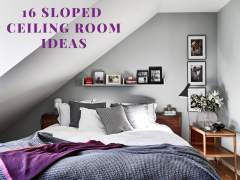 Sloped ceiling room ideas
