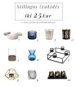 Stilingos žvakidės iki 25 Eur