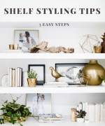 Shelf styling tips - 5 easy steps