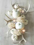 Home decoration with pumpkins