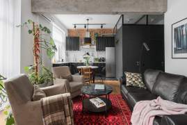 56 sq.m eclectic apartment in Moscow
