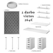 2 darbo vietos nuomojamo buto svetainėje