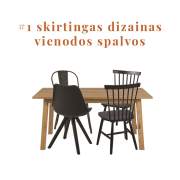 5 skirtingų kėdžių derinimo būdai. Mix&match principas.