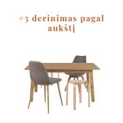 5 skirtingų kėdžių derinimo būdai. Mix&match principas.