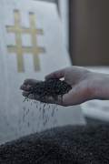 Installation which transforms a selfie to a gravel